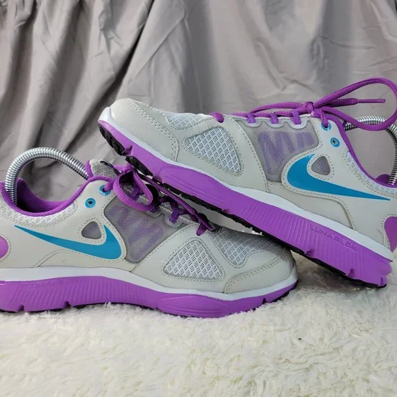 Nike Lunar Forever 2 Training Running Sneaker Women's Size 7.5 Gray Purple - Picture 9 of 16